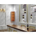 wall mounted decorative glass bathroom corner shelf